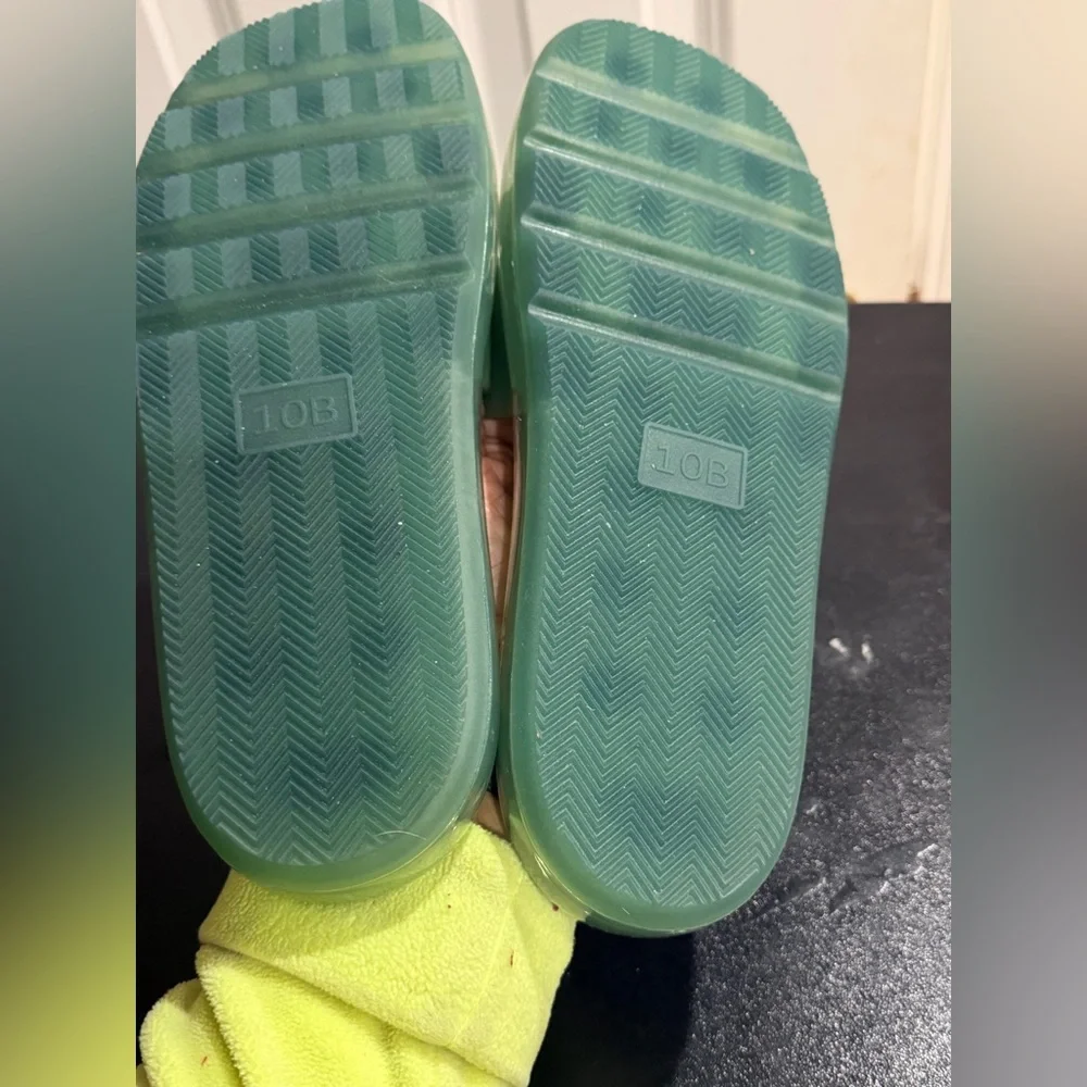 Tory Burch Light Green Slide Sandals